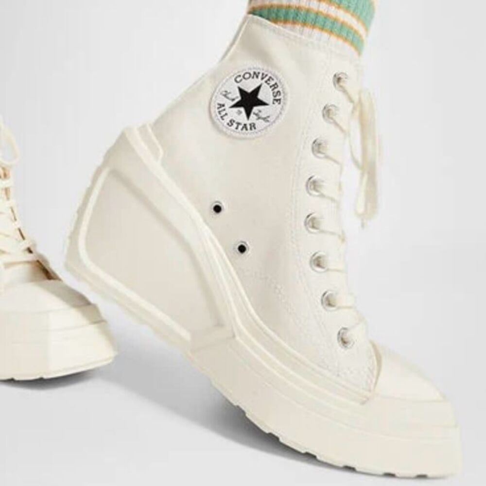 Converse Chuck 70 De Luxe Wedge High Tops Retro 70s Futuristic Womens 6.5 New